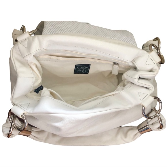 Cynthia Rowley white leather handbag - Picture 3 of 4